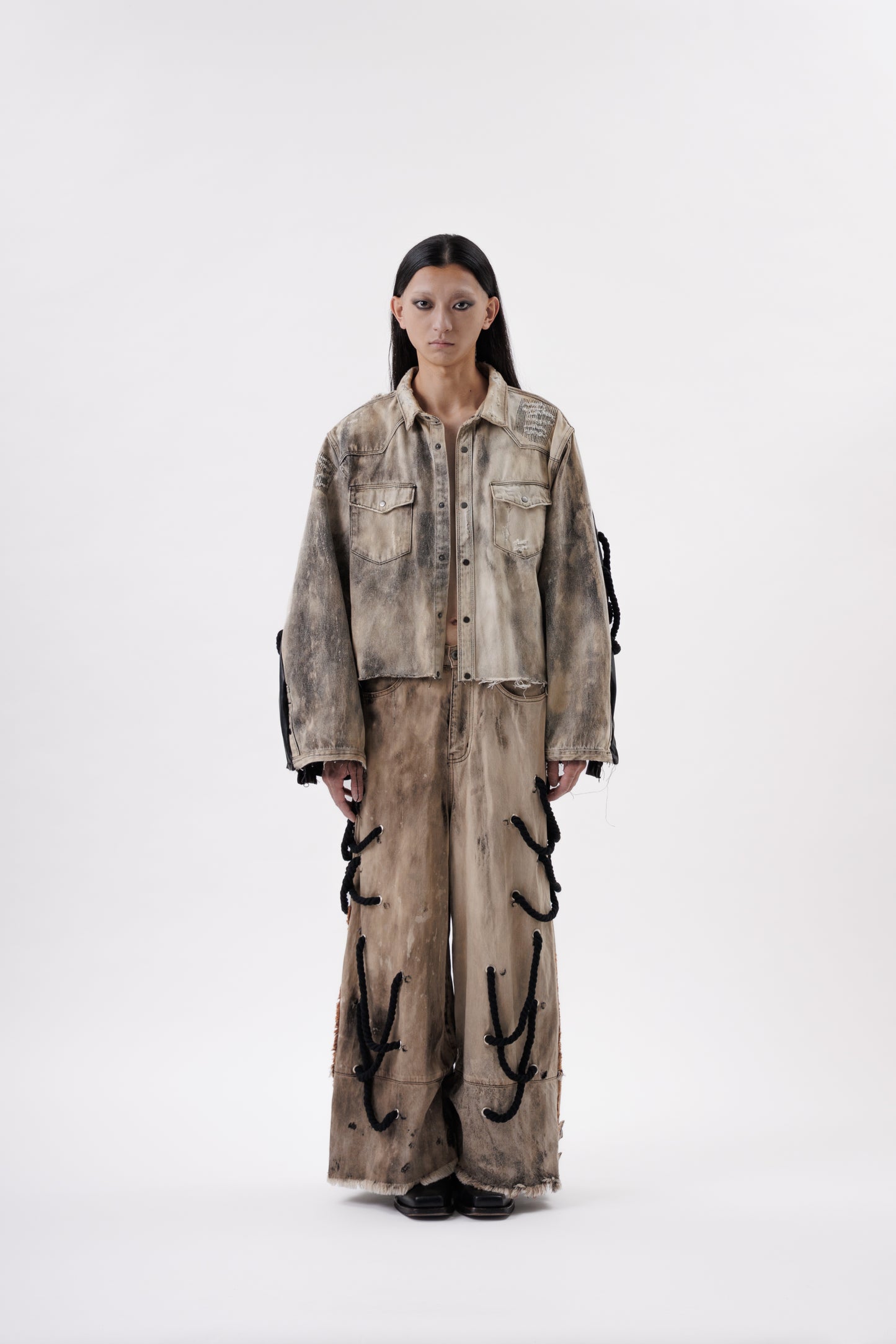 STRAP BIG ROPE WIDE DENIM