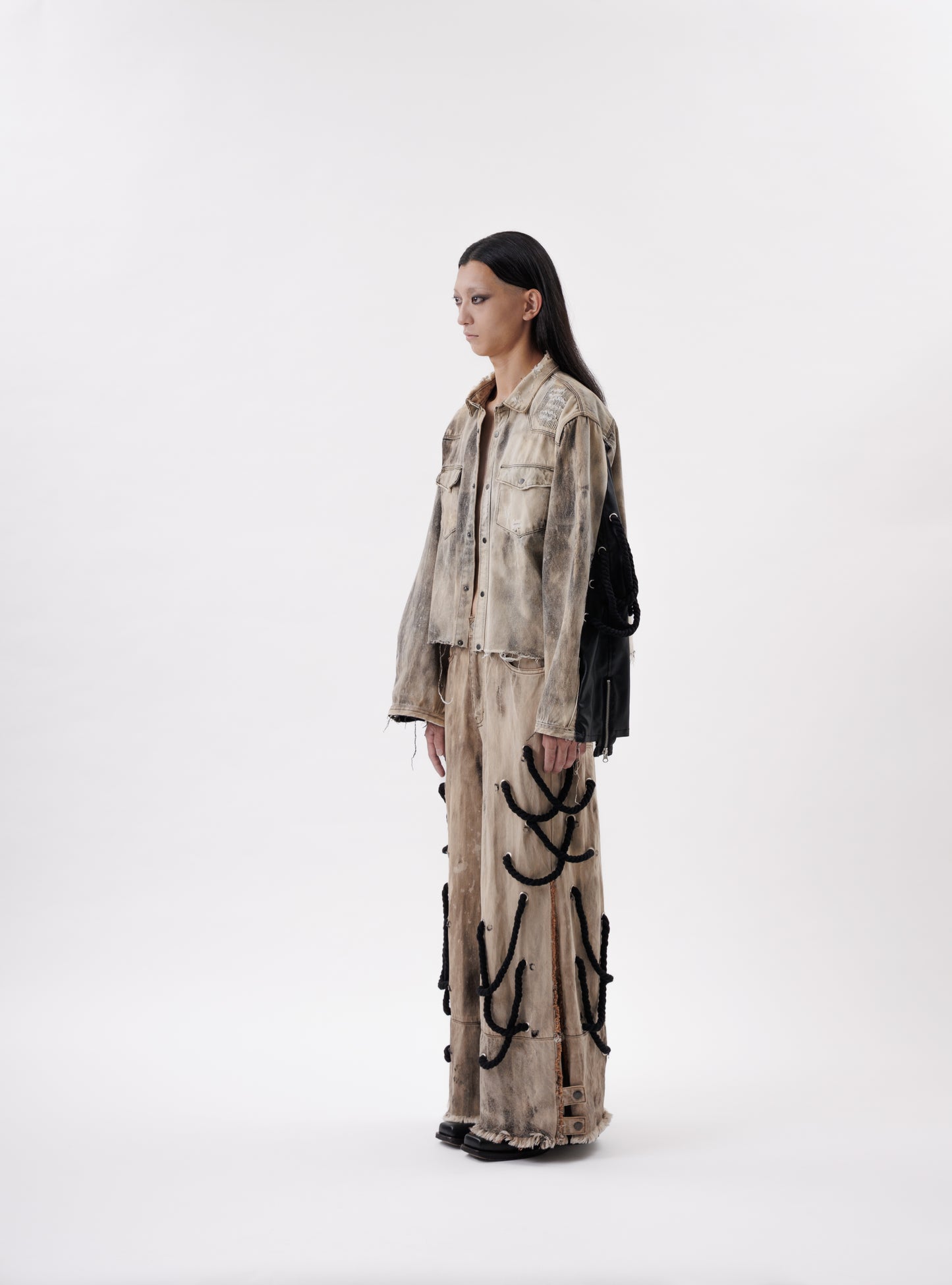 STRAP BIG ROPE WIDE DENIM