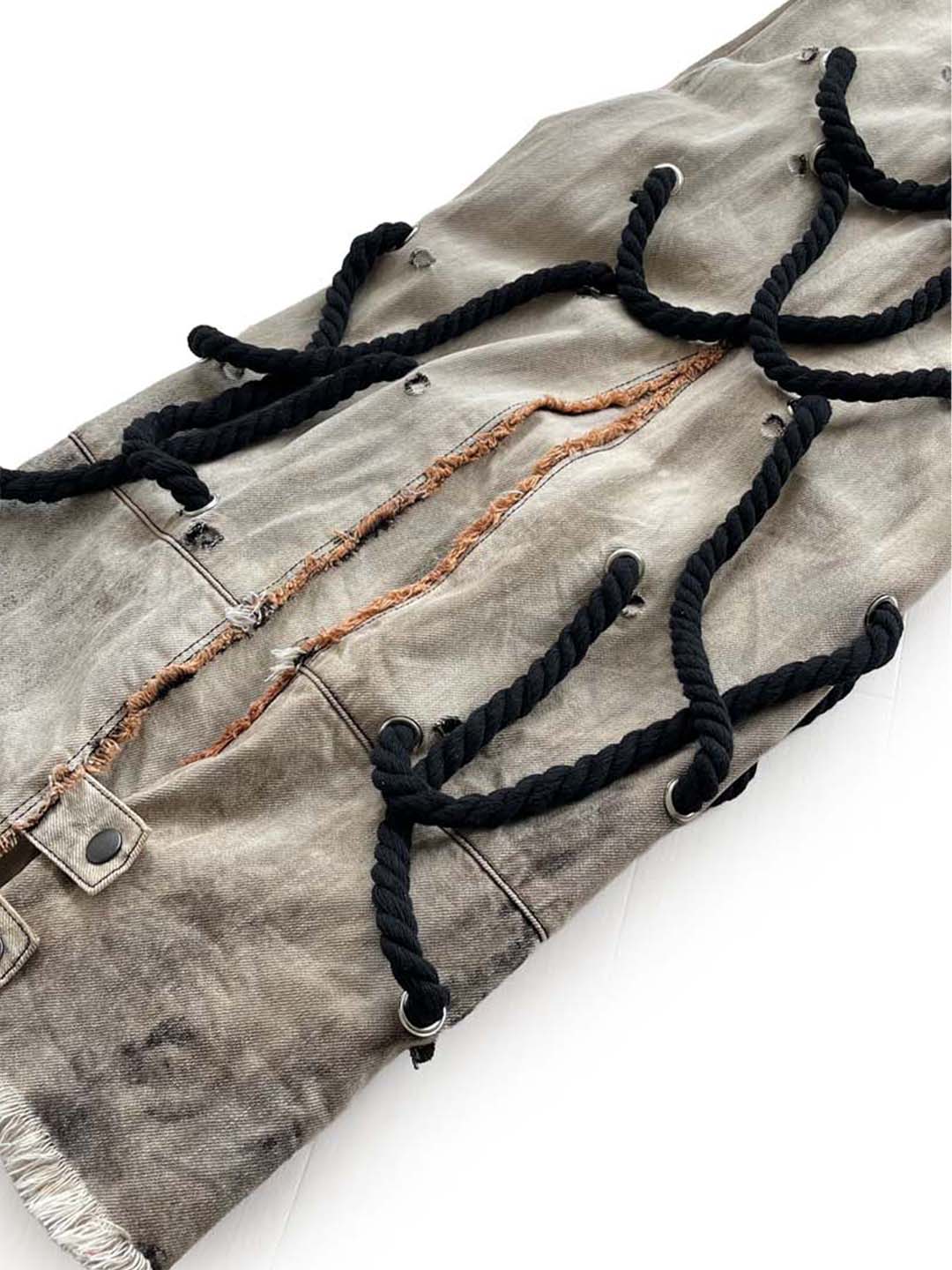 STRAP BIG ROPE WIDE DENIM