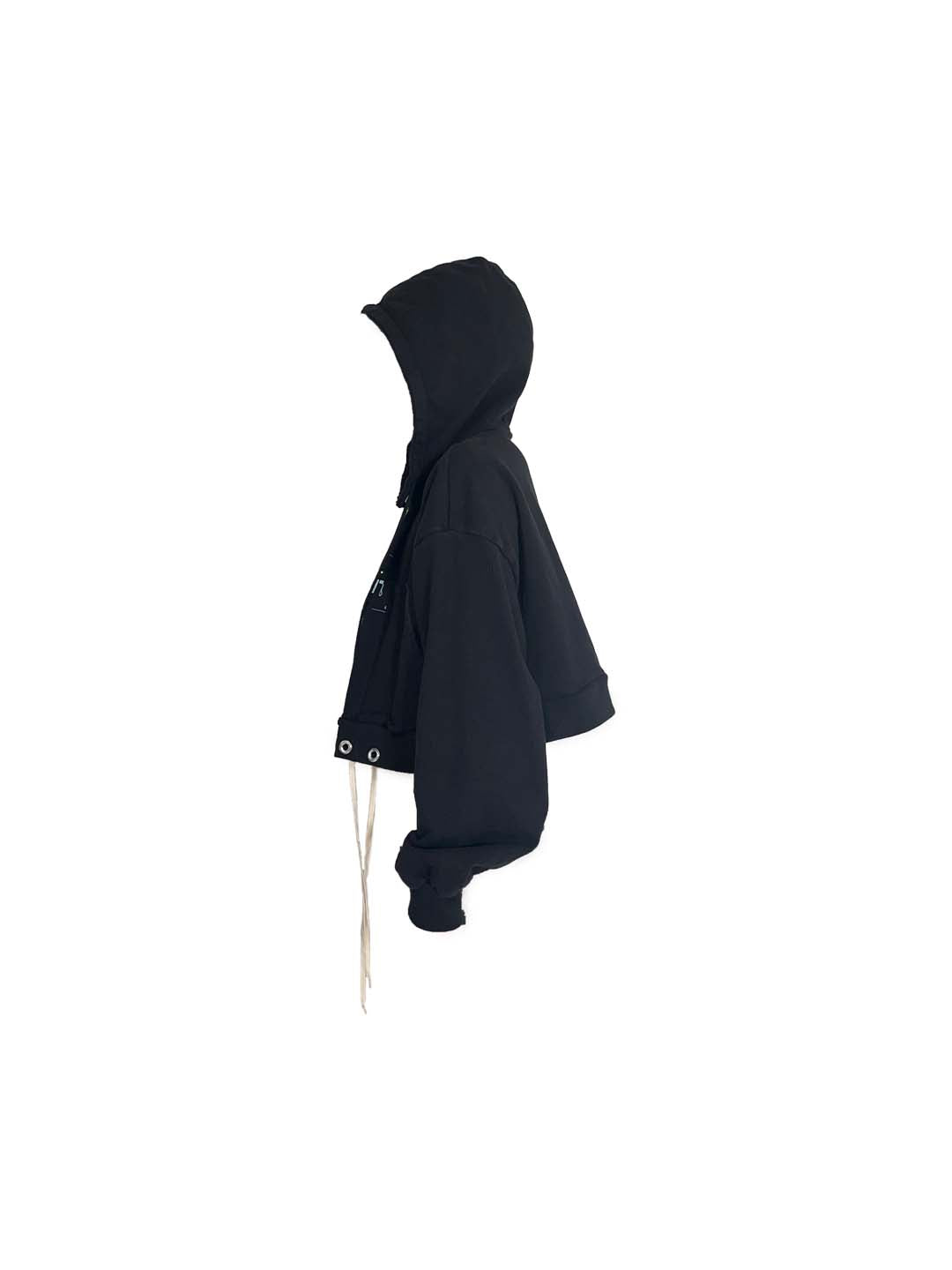 STRING BLACK HOODIE