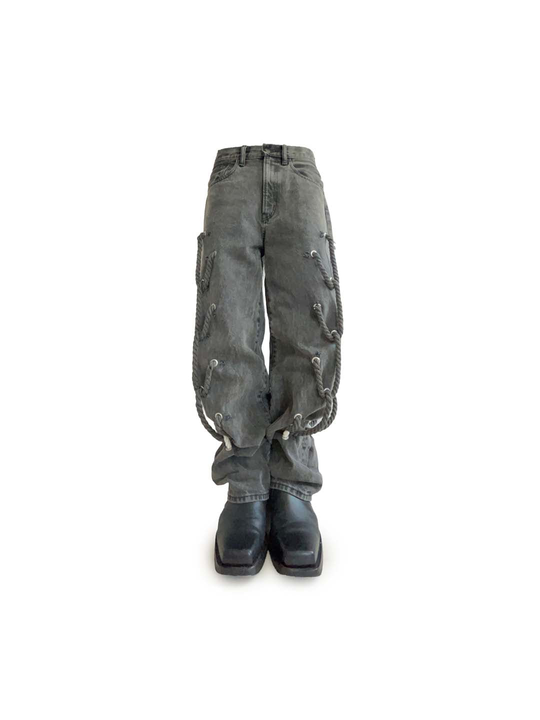 BIG ROPE BAGGY FLARE DENIM