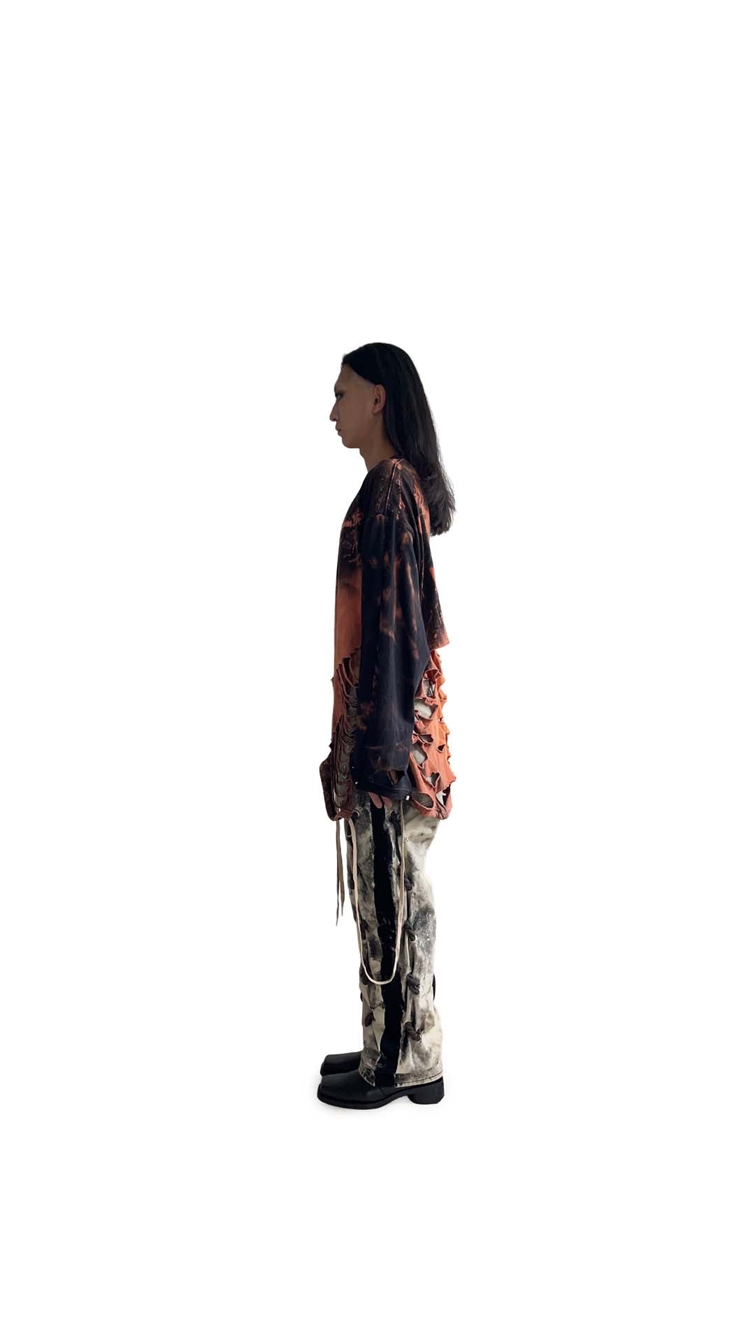 HALF BLEACH ROPE DENIM