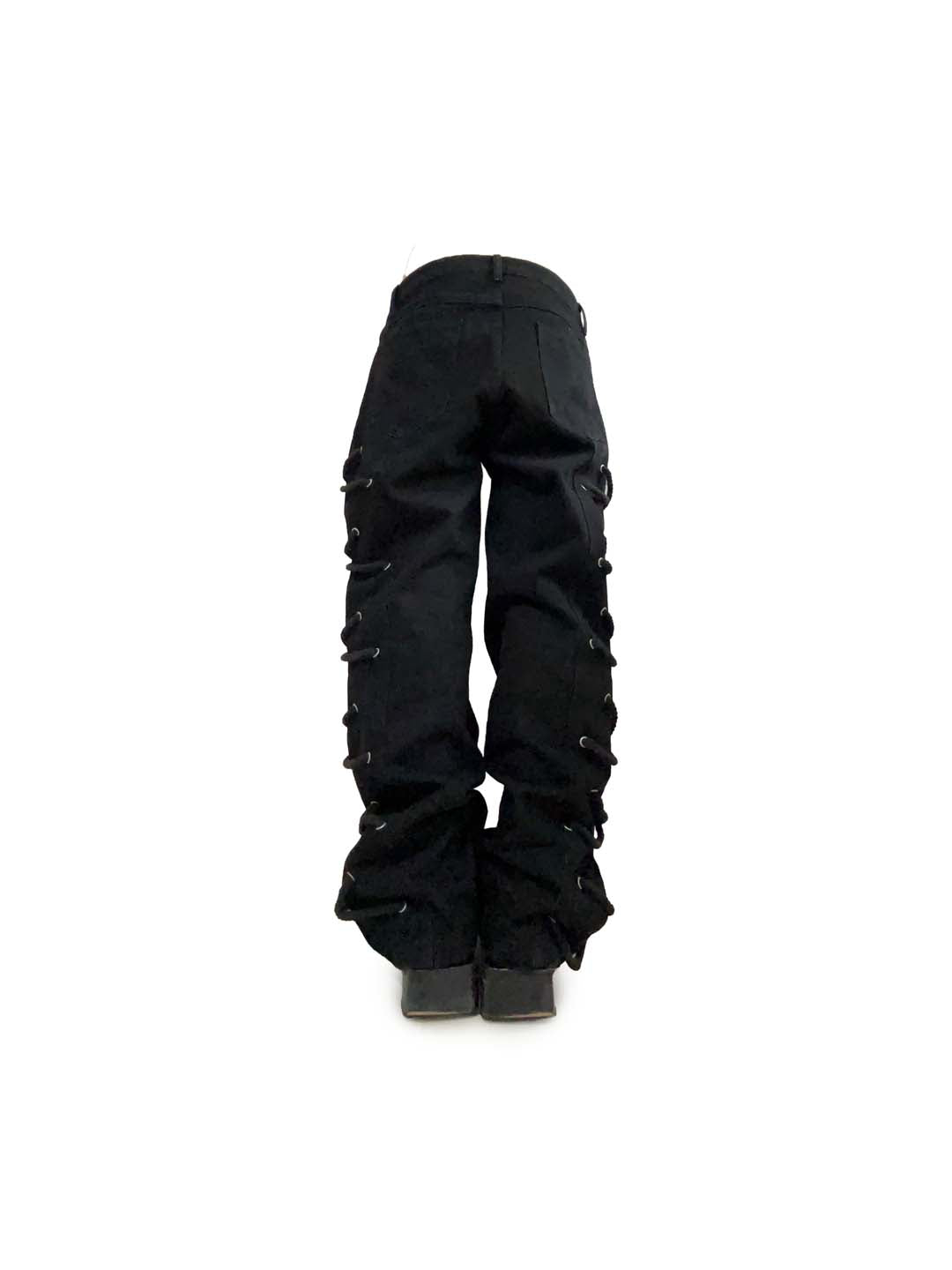 SIDE ROPE BAGGY DENIM