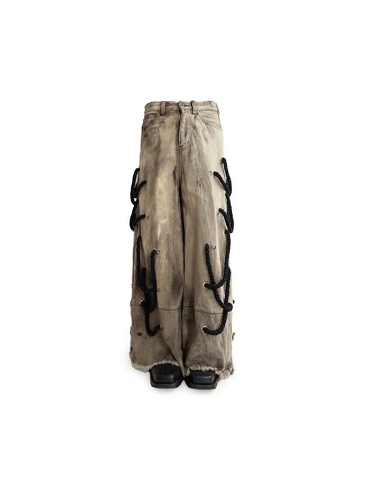 STRAP BIG ROPE WIDE DENIM