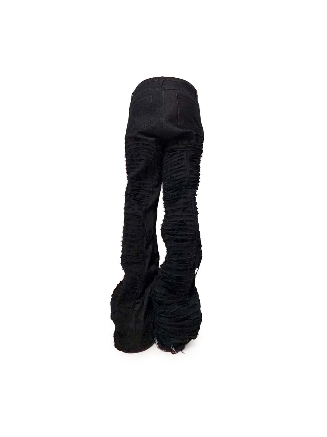 CHOP TO BLACK FLARE DENIM