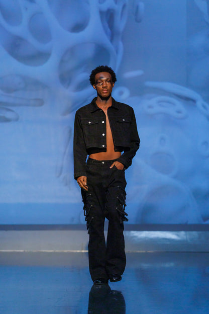 SIDE ROPE FLARE DENIM