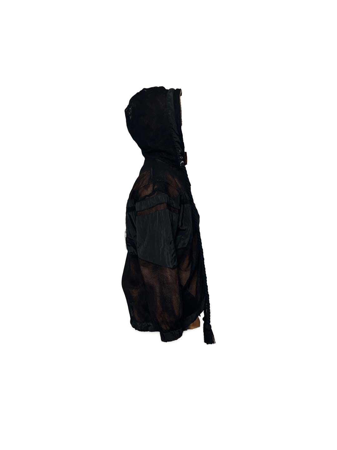 BIG ROPE MESH HOODIE