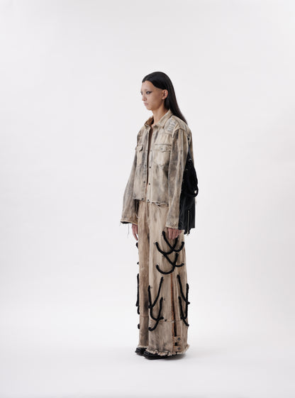 STRAP BIG ROPE WIDE DENIM