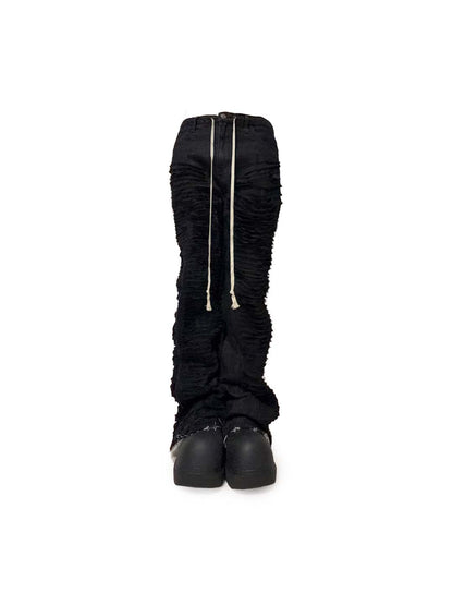 CHOP TO BLACK FLARE DENIM