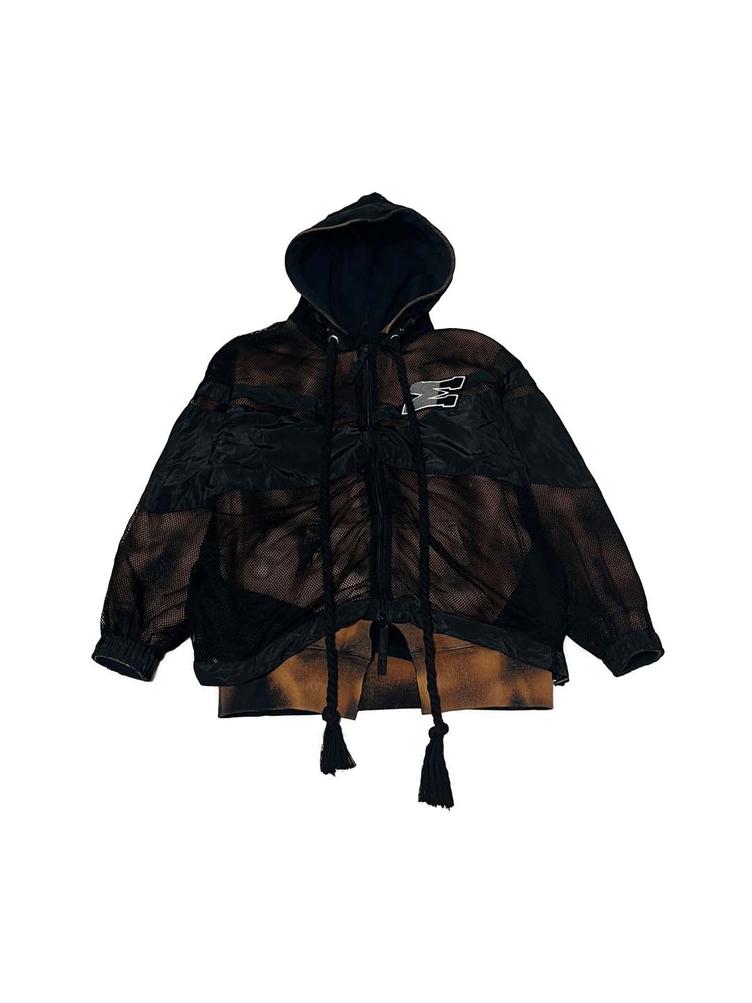BIG ROPE MESH HOODIE