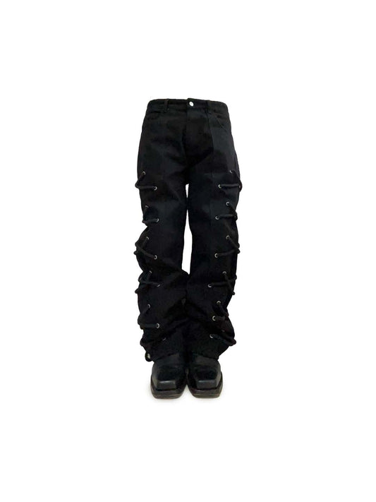 SIDE ROPE BAGGY DENIM