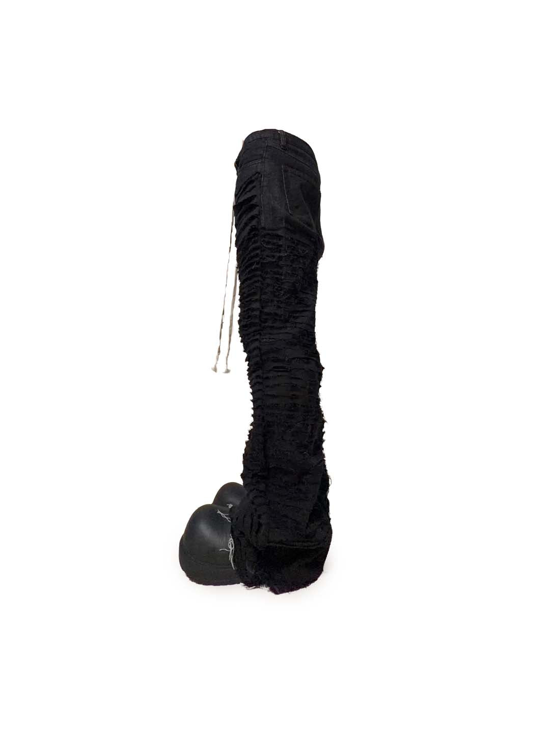 CHOP TO BLACK FLARE DENIM