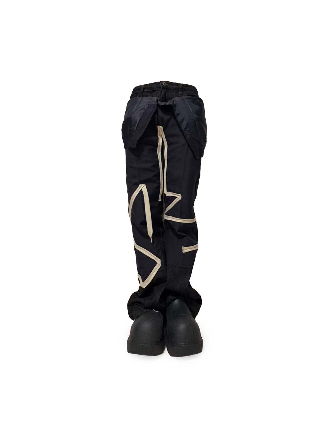CLING SHOERACE SLACKS DENIM