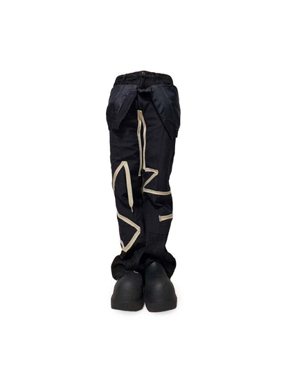 CLING SHOERACE SLACKS DENIM