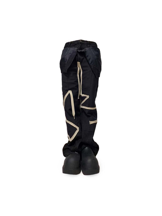 CLING SHOERACE SLACKS DENIM
