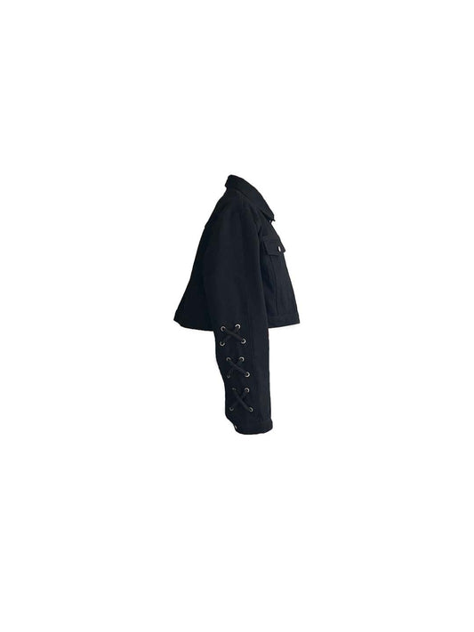 SIDE ROPE DENIM JACKET