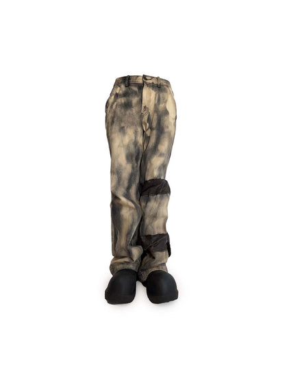 LEFT ONLY LEATHER ROPE DENIM