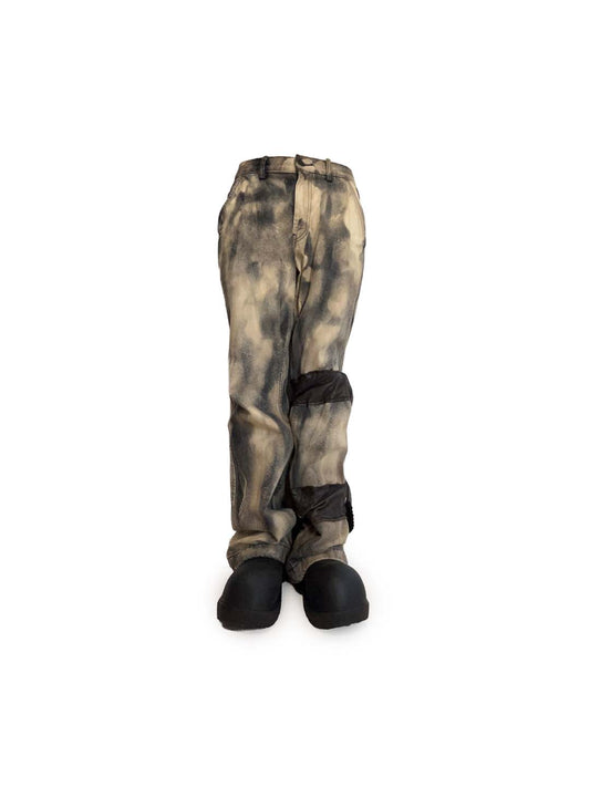 LEFT ONLY LEATHER ROPE DENIM