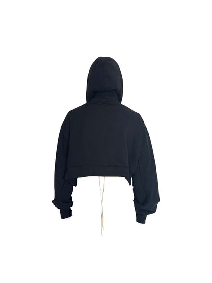 STRING BLACK HOODIE