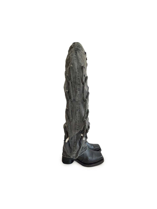 BIG ROPE BAGGY FLARE DENIM