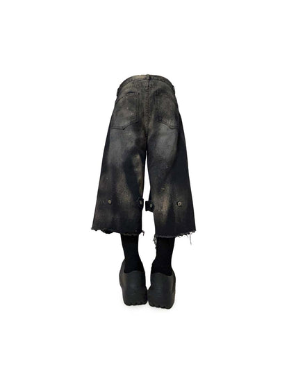 STRAP BAGGY SHORTS
