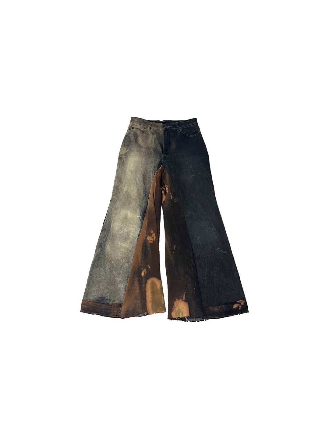 SWEAT MIX HALF BLEACH DENIM