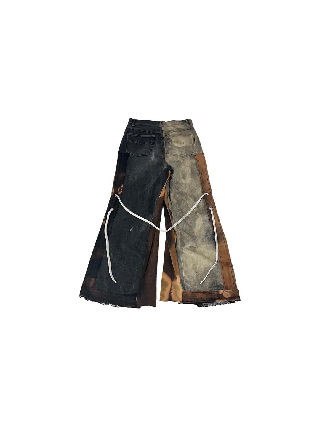 SWEAT MIX HALF BLEACH DENIM