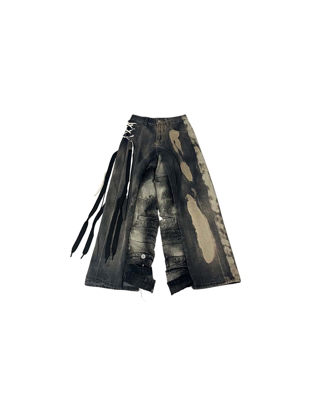 2 TYPE SHOELACES DENIM