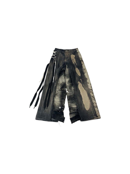 2 TYPE SHOELACES DENIM